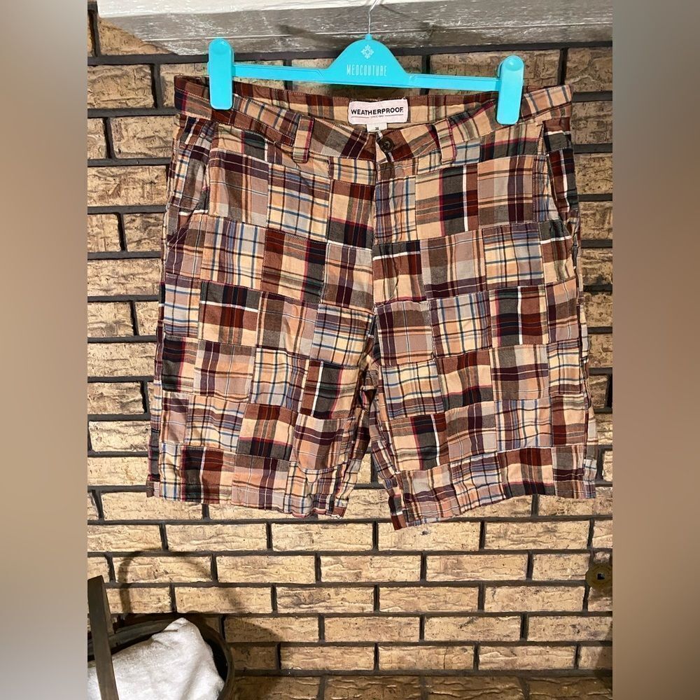 Weatherproof patch work shorts‎